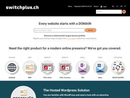 Printscreen du site web https://switchplus.ch/